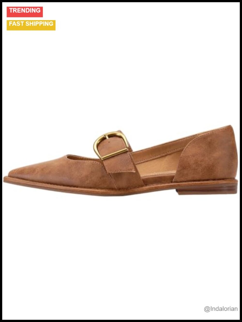 DOrsay Flat Pointed Toe Faux Leather Pull-On Evening Party Shoe